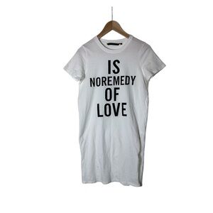 Silvian Heach Women White Short Sleeve Tunic Long T-Shirt S 1727